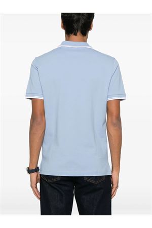 Light blue cotton pique polo shirt FAY | NPMB250140STDWU602