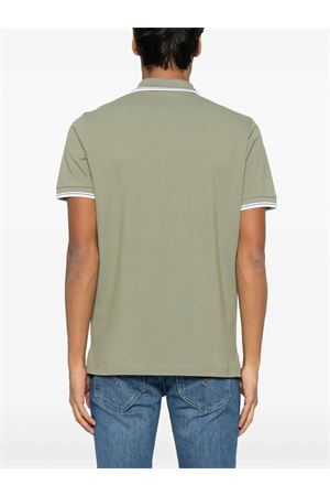 Green cotton pique polo shirt FAY | NPMB250140STDWV201