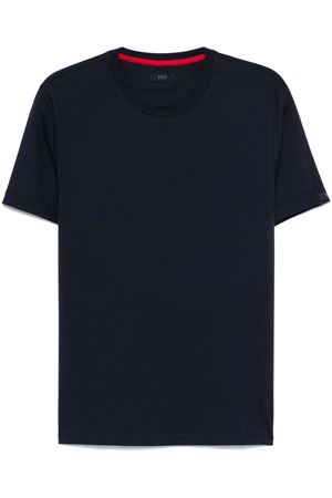 Navy blue cotton T-shirt FAY | NPMB3501330UCXU806