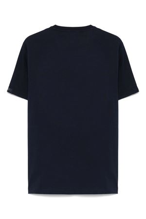 T-shirt in cotone blu navy FAY | NPMB3501330UCXU806