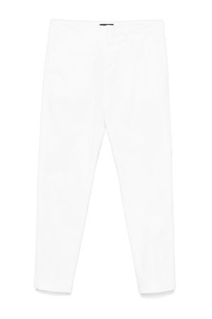 White cotton blend trousers FAY | NTM8650187TGURB001