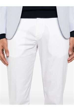 White cotton blend trousers FAY | NTM8650187TGURB001