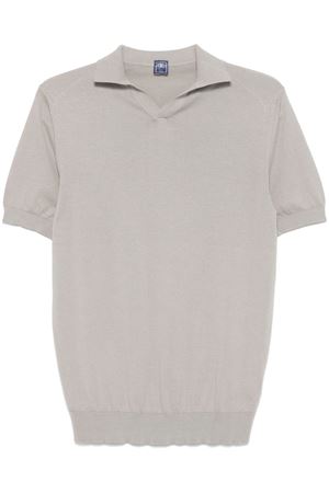 Polo in cotone grigio taupe FEDELI | 8UED5914176