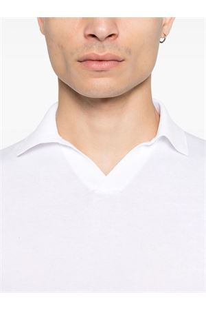 White cotton polo shirt FEDELI | 8UED591441