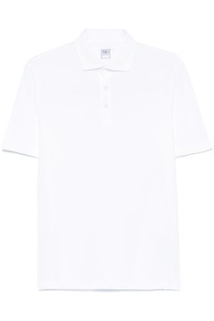 White piqué polo shirt FEDELI | 8UEF013041