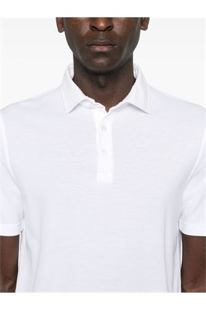 White piqué polo shirt FEDELI | 8UEF013041