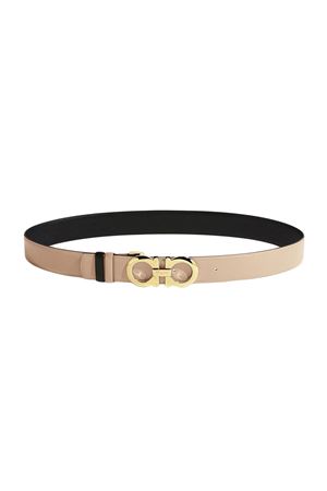 Reversible and adjustable Gancini belt FERRAGAMO | 0593873NEWBISQUE