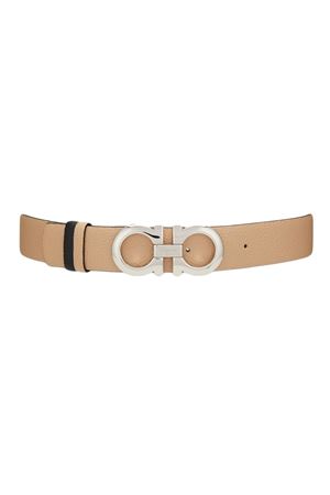 Reversible and adjustable Gancini belt FERRAGAMO | 0615282NEWBISQUE