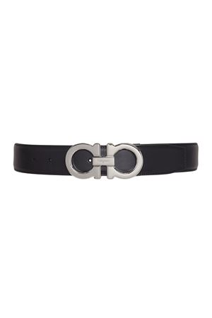 Reversible and adjustable Gancini belt FERRAGAMO | 0686671NERO