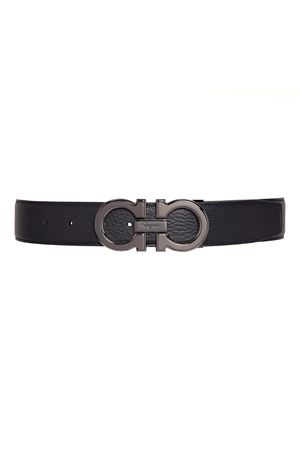 Reversible and adjustable Gancini belt FERRAGAMO | 0687611NERO