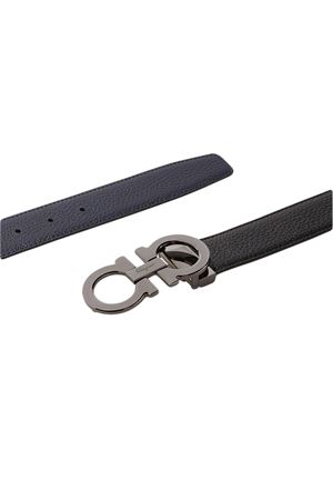 Reversible and adjustable Gancini belt FERRAGAMO | 0687611NERO