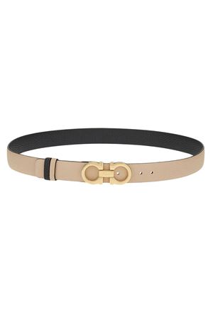 Reversible and adjustable Gancini belt FERRAGAMO | 0759426DAINONERO