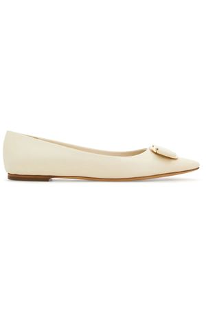 Ballerine Vara in nappa bianco crema FERRAGAMO | 0768695MASCARPONE