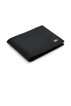 Portafoglio Gancini bi-fold in pelle FERRAGAMO | 0775644NERO