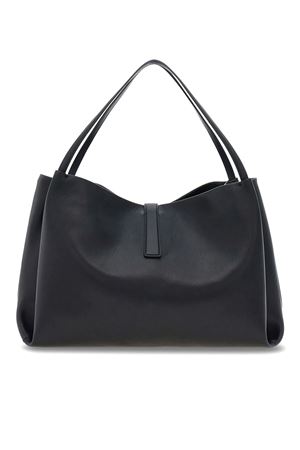 Tote Bag (L) smooth black calfskin FERRAGAMO | 0777335NERO