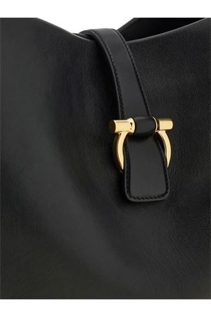 Tote Bag (L) in vitello liscio nero FERRAGAMO | 0777335NERO