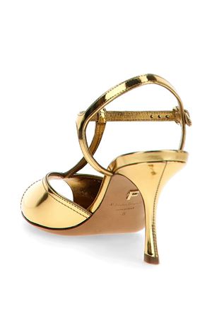 Sandal mirrored laminated calfskin upper FERRAGAMO | 0779977ORO