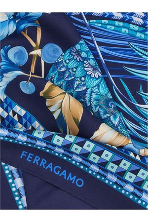 Animal print silk scarf FERRAGAMO | 0780281MARINETURCHES