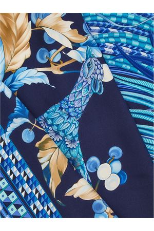 Animal print silk scarf FERRAGAMO | 0780281MARINETURCHES