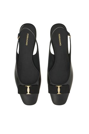 Slingback in pelle di vitello nero FERRAGAMO | 0781112NERO