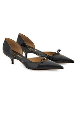 Dècolletè in pelle verniciata nera FERRAGAMO | 0781120NERO