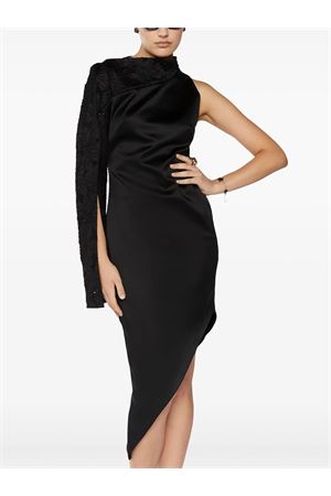 Satin one-shoulder sheath dress GENNY | 78AAO468N0451899