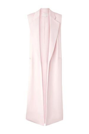 Pink satin long gilet GENNY | 78AJP597N0071495