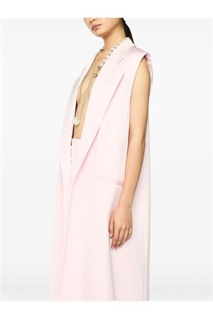 Pink satin long gilet GENNY | 78AJP597N0071495