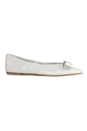 White leather Luna ballet flats HALMANERA | LUNA49ROCCIA