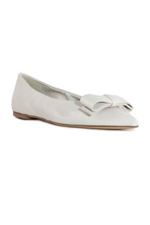 White leather Luna ballet flats HALMANERA | LUNA49ROCCIA