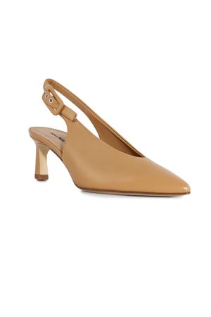 Caramel brown leather Vale pumps HALMANERA | VALE11CARAMEL