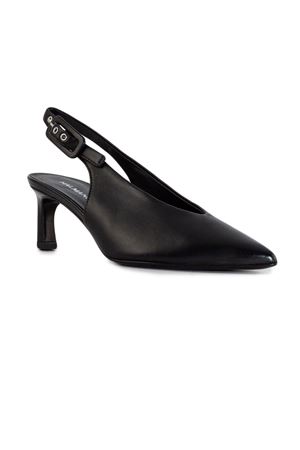 Black leather Vale pumps HALMANERA | VALE11NERO