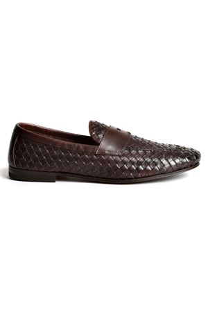 Brown woven loafer HENDERSON | 75410POCAFFE