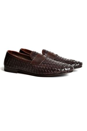 Brown woven loafer HENDERSON | 75410POCAFFE