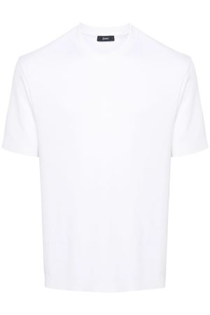 Logo-Plaque Cotton T-Shirt HERNO | JG000206U520591000