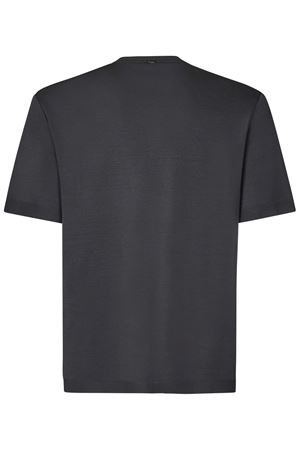 T-shirt in cotone grigio medio HERNO | JG000206U520599460