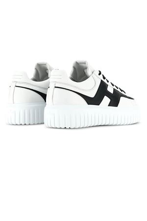 Sneakers Hogan H-Stripes Bianco Nero HOGAN | HXM6450FE91LE90001