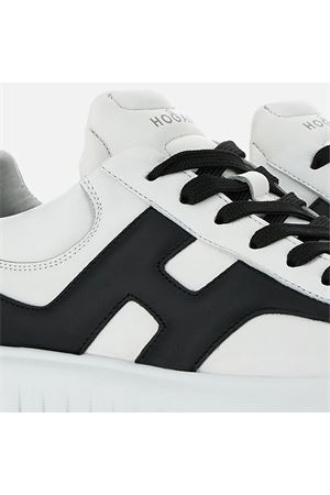 Sneakers Hogan H-Stripes Bianco Nero HOGAN | HXM6450FE91LE90001