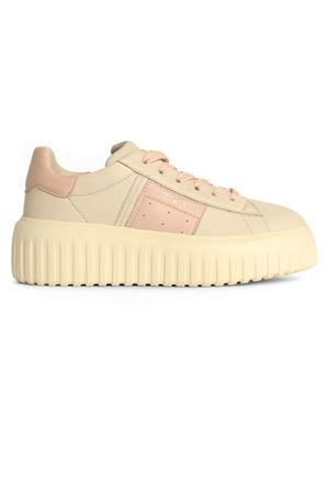 Sneakers Hogan H-Stripes Beige Rosa HOGAN | HXW6450FO70LE90GAS