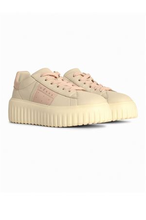 Sneakers Hogan H-Stripes Beige Rosa HOGAN | HXW6450FO70LE90GAS