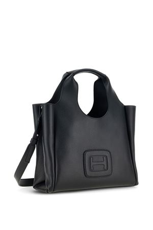 black leather bag HOGAN | KBW01M30200QVDB999