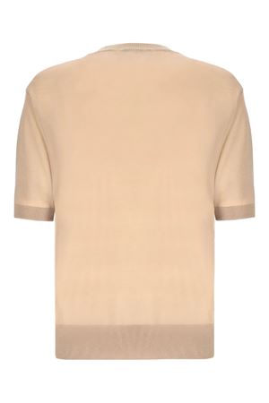 T-shirt in filato di cotone cammello LANEUS | S5LAMAJP017178