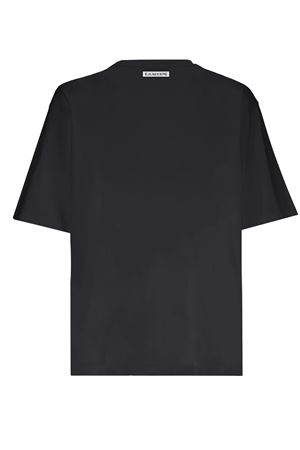 T-shirt in cotone nero LANEUS | S5LAMATH089110