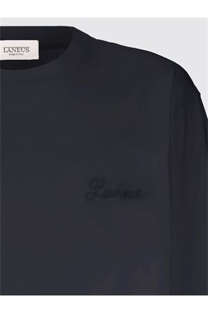 Black cotton t-shirt LANEUS | S5LAMATH089110