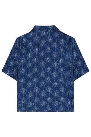 Blue Boxy bowling shirt LANEUS | S5LAUASI046060