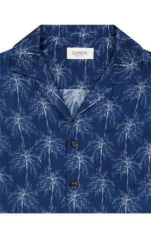 Camicia boxy stile bowling blu LANEUS | S5LAUASI046060