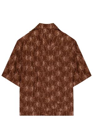 Brown Boxy bowling shirt LANEUS | S5LAUASI046920