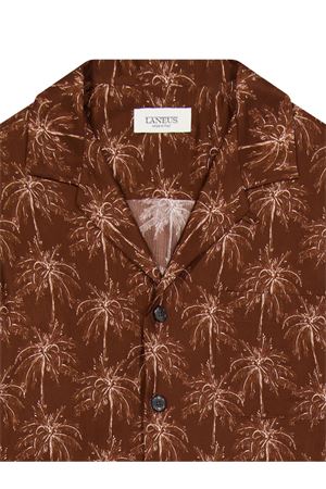 Brown Boxy bowling shirt LANEUS | S5LAUASI046920