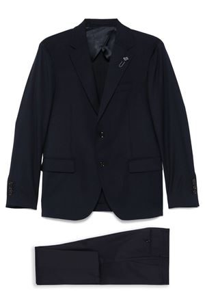 Prussian blue virgin wool suit LARDINI | ES445AEESIF64416850