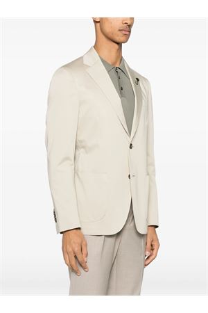 Blazer in cotone beige chiaro LARDINI | ES528AEESIF64402200